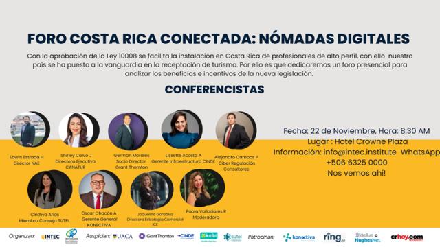 Flyer del foro "Nómadas Digitales"